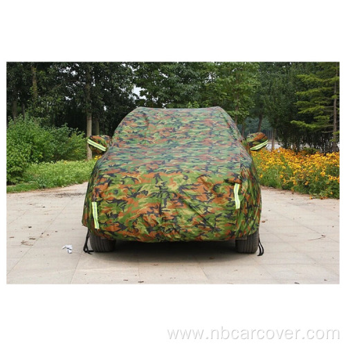 Strip Camouflage Sun Proof Outdoor Car Cover